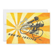 Ciclistas de Estradas com Bicicleta Retro Sunburst
