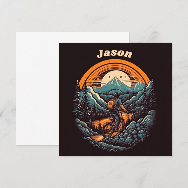 Convite Ciclo de vida, retro personalizável (Frente/Verso)