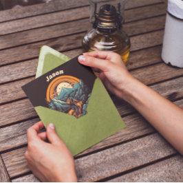 Convite Ciclo de vida, retro personalizável