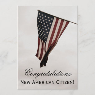 Convite Cidadão americano novo dos parabéns! - Celebraç