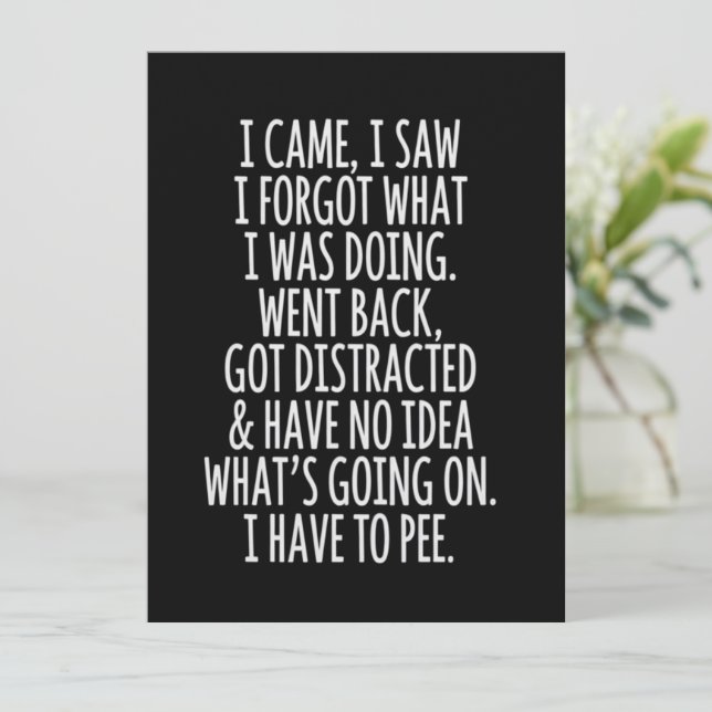 Convite Cidadão Idoso Eu Vim Eu Vi Eu Esqueci O Que Eu Era (Em pé/Frente)