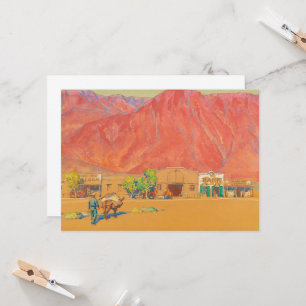 Convite Cidade e Cliff por Maynard Dixon