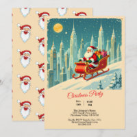 Cidade Futurista Natal Papai Noel Trenó Natal