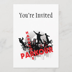 Convite Cidade Grunge de Parkour Radical