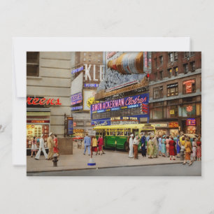 Convite Cidade - Manhattan, NY -  43rd e Broadway 1952