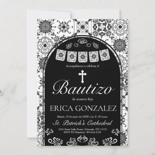 Convite Cielito Lindo Bautizo Talavera Batismo