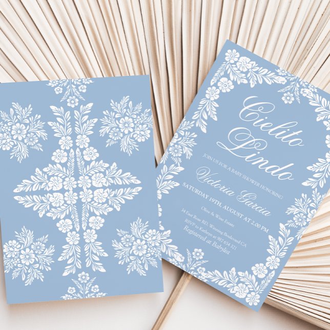 Convite Cielito Lindo bebê, chá (Criador carregado)