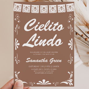 Convite Cielito Lindo Chá de fraldas Neutro de Gênero