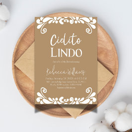 Convite Cielito Lindo Talavera Chá de fraldas Fiesta mexic