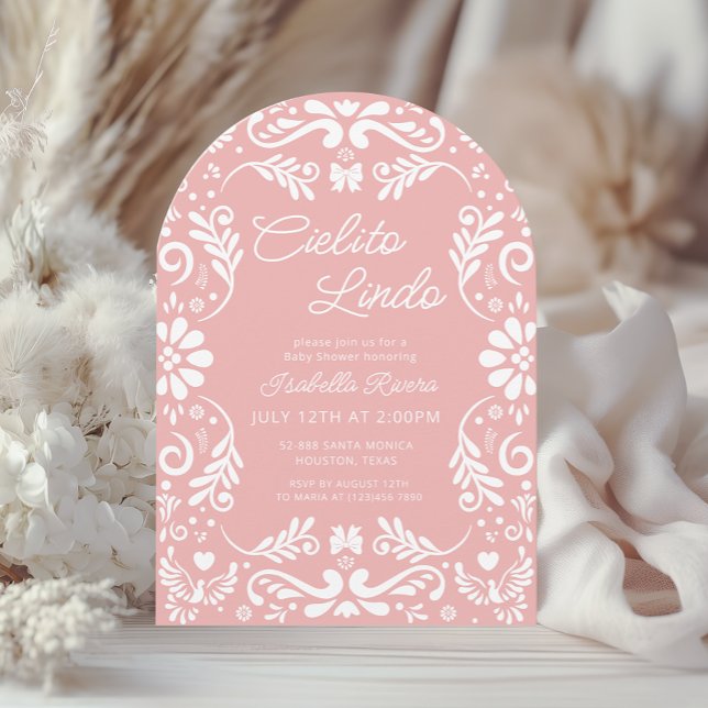 Convite Cielito Lindo Talavera Chá de fraldas mexicana (Criador carregado)