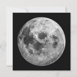Convite Ciência da Astronomia Espacial legal com Lua Cheia