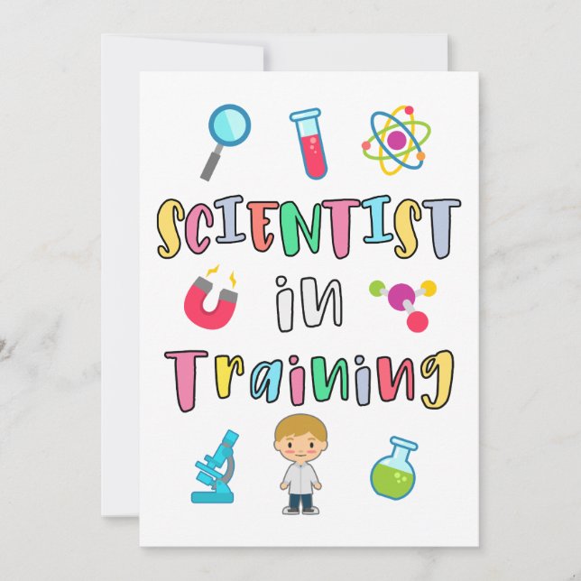 Convite Cientista em Treinamento para Jovens Cientistas (Frente)