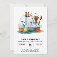 Cientista Pastel de Exploração de Química Aniversá