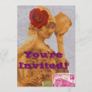 Convite Cigano do vintage