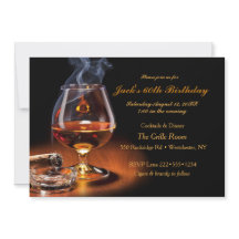 Cigarro Masculino & Conhaque Cognac Snifter Monogr