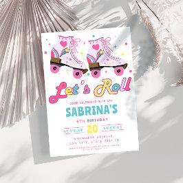 Convite Cilindro rosa Festa de aniversario de meninas de p