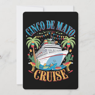 Convite Cinco De Mayo Cruise México Navio Mexicano Fiesta