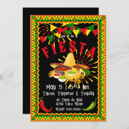 Convite Cinco de Mayo Fiesta Salsa