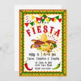 Convite Cinco de Mayo Fiesta Salsa