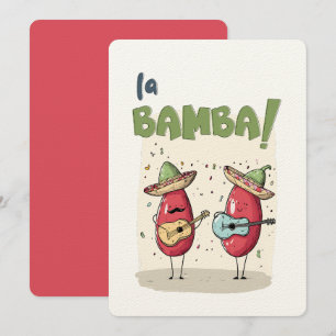 Convite Cinco de Mayo La Bamba Chili Jam & Cordas Apimenta
