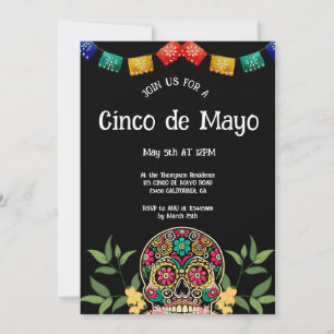 Convite Cinco de Mayo PARTIDO mexicano