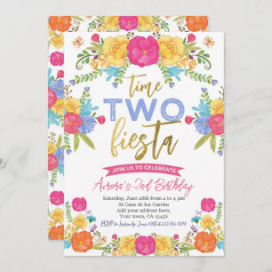 Convite Cinco de Mayo segundo aniversário mexicano