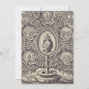 Convite Cinco mistérios gloriosos