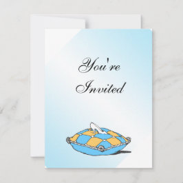 Convite Cinderela Slipper Travesseiros Teais