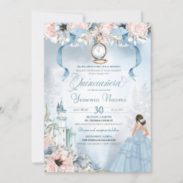 Convite Cinderella Fairy Tale Princesa Castle Quinceanera