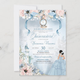 Convite Cinderella Princess Castle Fairy Tale Quinceanera