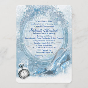 Convite Cinderella Sweet 16