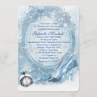 Convite Cinderella Sweet 16