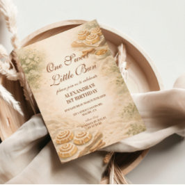 Convite Cinnamon Bakery Little Bun 1st Birthday