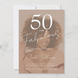 Convite Cinquenta e Fabuloso Foto 50º Aniversário