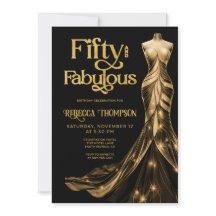 Cinquenta e Fabuloso Vestido Dourado Preto Anivers