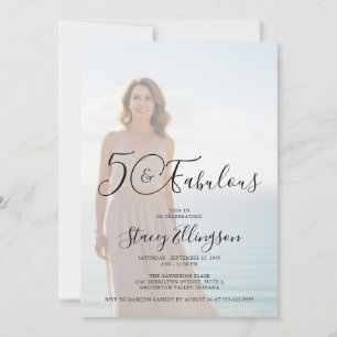 Convite Cinquenta e Fantástico Foto 50º Aniversário