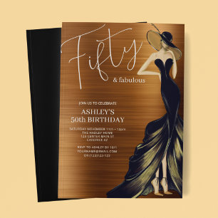 Convite Cinquenta e Fantástico Vestido de Aniversário de 5