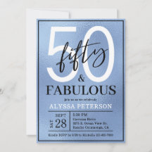 Cinquenta & Fabuloso Azul Empoeirado Script 50º An
