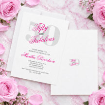 Cinquenta & Fabuloso Celebração Pink Glam