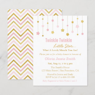 Convite Cintilação cor-de-rosa Dourado da cintilação d