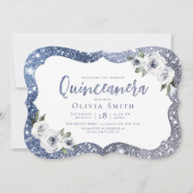 Cinturão azul-faísca e Quinceanera floral
