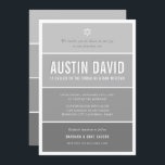 Convite cinza bar MITZVAH moderno de cinza de meio gradien<br><div class="desc">por kat massard >> kat@simplysweetPAPERIE.com << CONTACT ME para texto personalizado ou para adicionar quaisquer linhas em Hebraico Ame o design, mas gostaria de ver algumas mudanças - outro esquema de cores, produto, adicionar uma foto ou adaptado para uma ocasião diferente - sem preocupações me contate - estou feliz em...</div>