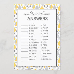 Convite Cinza de jogos para bebês e animais