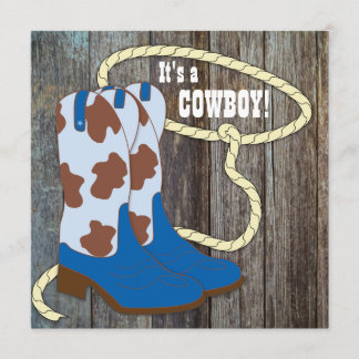 Convite Cinza e Chá de fraldas de vaqueiro de madeira de p