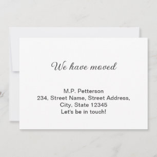 Convite cinza mínima que movemos para adicionar o nome e o