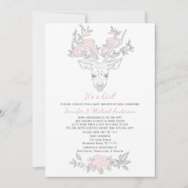 Convite Cinza Rosa, Rapariga Da Madeira, Chá de fraldas Po