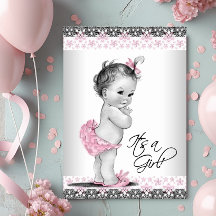 Cinza Rosa Vintage e Chá de Bebê