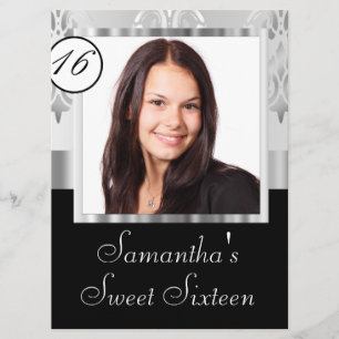 Convite cinzas de prata pedem 16