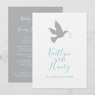 Convite Cinzas fazem uma troca de fita azul de aqua nos pl