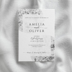 Convite Cinzas minimalistas Casamento